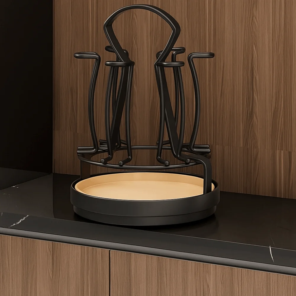 360 ° Вращающаяся сливная стойка для чашек. Компактная сушилка для чашек большой емкости. 6 крючков с лотком для слива воды. Стеклянный держатель.
360 ° Вращающаяся сливная стойка для чашек. Компактная сушилка для чашек большой емкости. 6 крючков с лотком для слива воды. Стеклянный держатель.