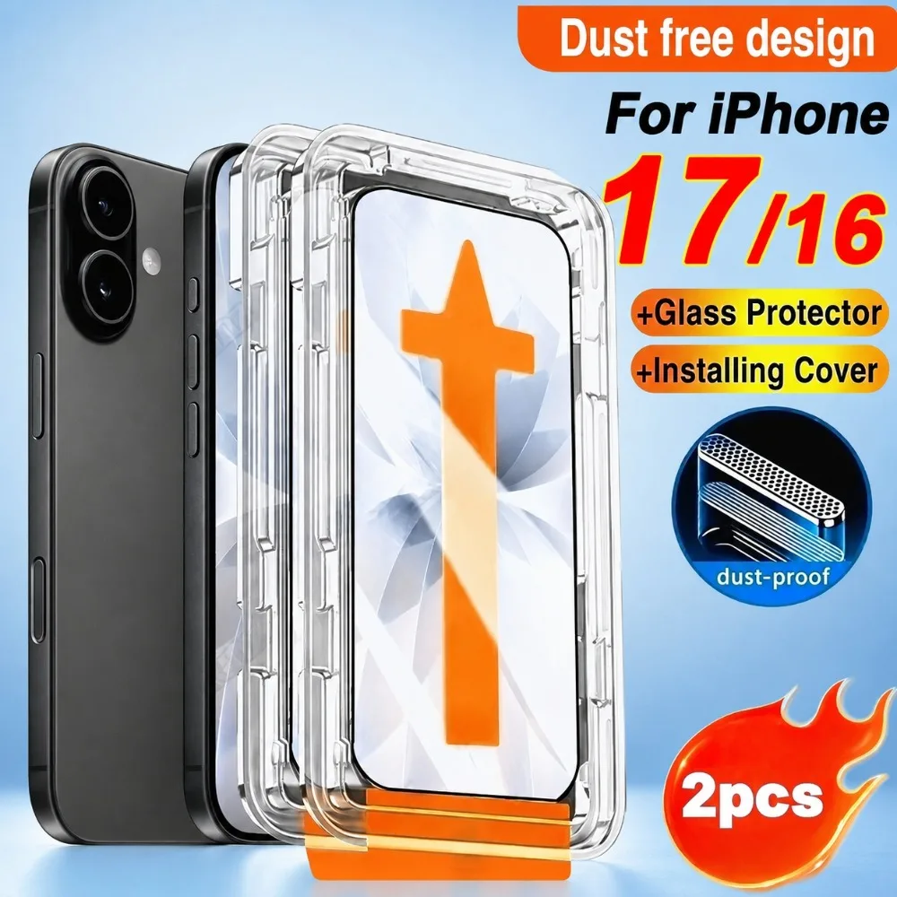 2Pcs Ultra Clear Tempered Glass For iPhone 17 16 15 Pro Max Air 17e 16 15 Plus 14 13 12 11 Pro Dust Free Easy Installation Glass
2Pcs Ultra Clear Tempered Glass For iPhone 17 16 15 Pro Max Air 17e 16 15 Plus 14 13 12 11 Pro Dust Free Easy Installation Glass