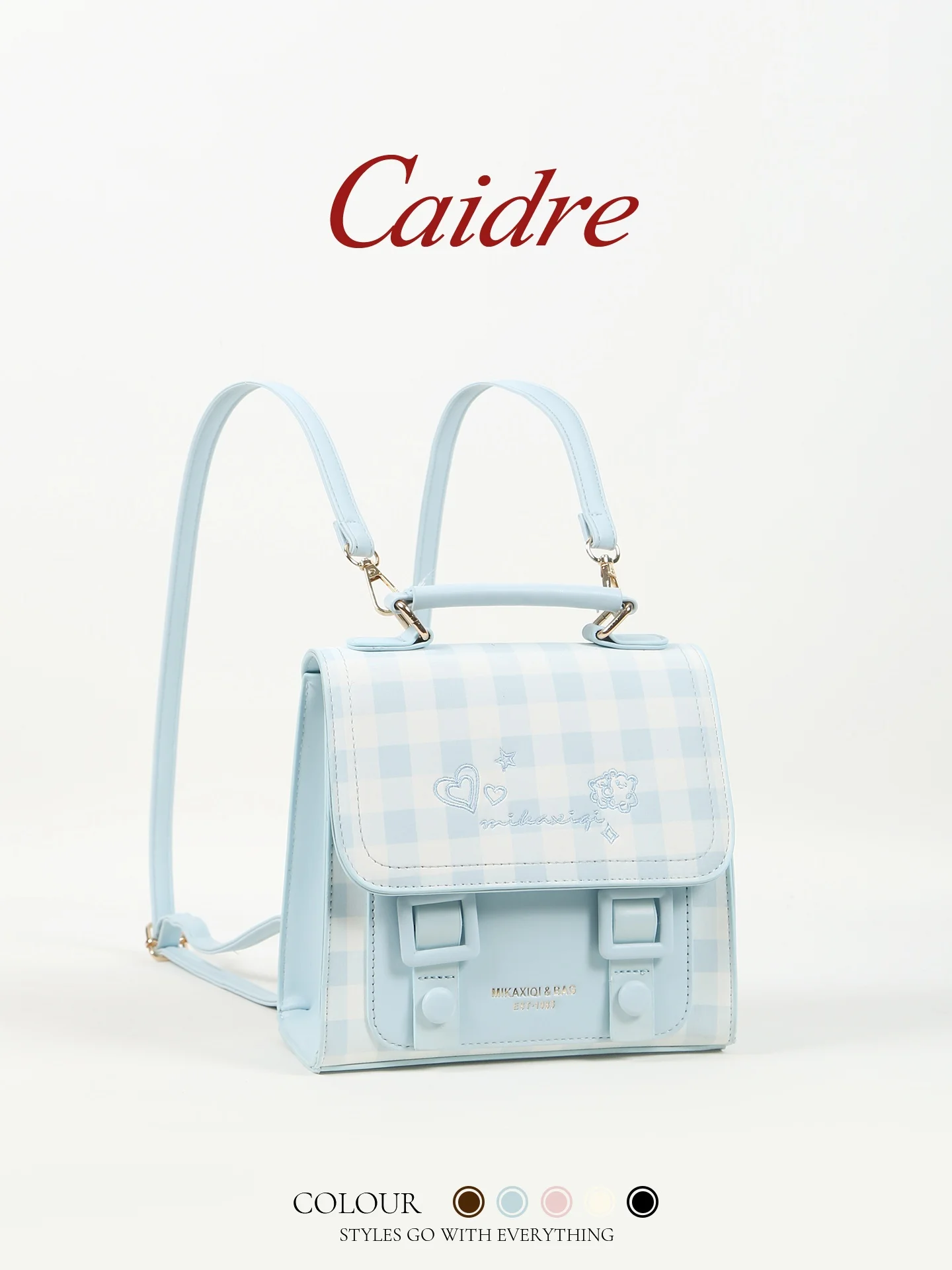 Caidre Cambridge Style Women's Backpack 2026 New Commuter Student Lightweight Travel Bag Magnetic Buckle Soft Handle Square Bag
Caidre Cambridge Style Women's Backpack 2026 New Commuter Student Lightweight Travel Bag Magnetic Buckle Soft Handle Square Bag