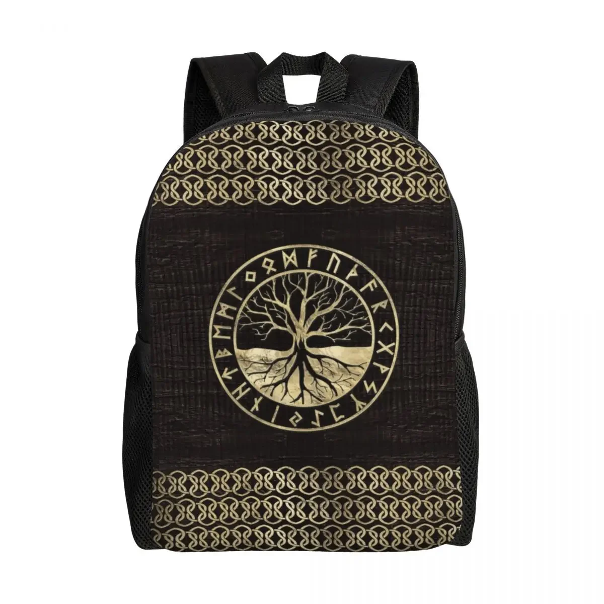 Customized Viking Tree Of Life Backpacks Women Men Fashion Bookbag for School College Yggdrasil and Runes on Wooden Texture Bags
Customized Viking Tree Of Life Backpacks Women Men Fashion Bookbag for School College Yggdrasil and Runes on Wooden Texture Bags