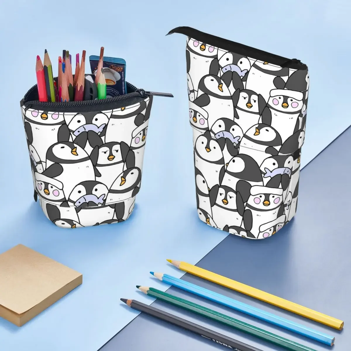 Hand Drawn Penguin Set Reversible Pencil Case for Students Gifts Pen Box Pencil Bag Stationery Supplies Pen Holder Bag
Hand Drawn Penguin Set Reversible Pencil Case for Students Gifts Pen Box Pencil Bag Stationery Supplies Pen Holder Bag