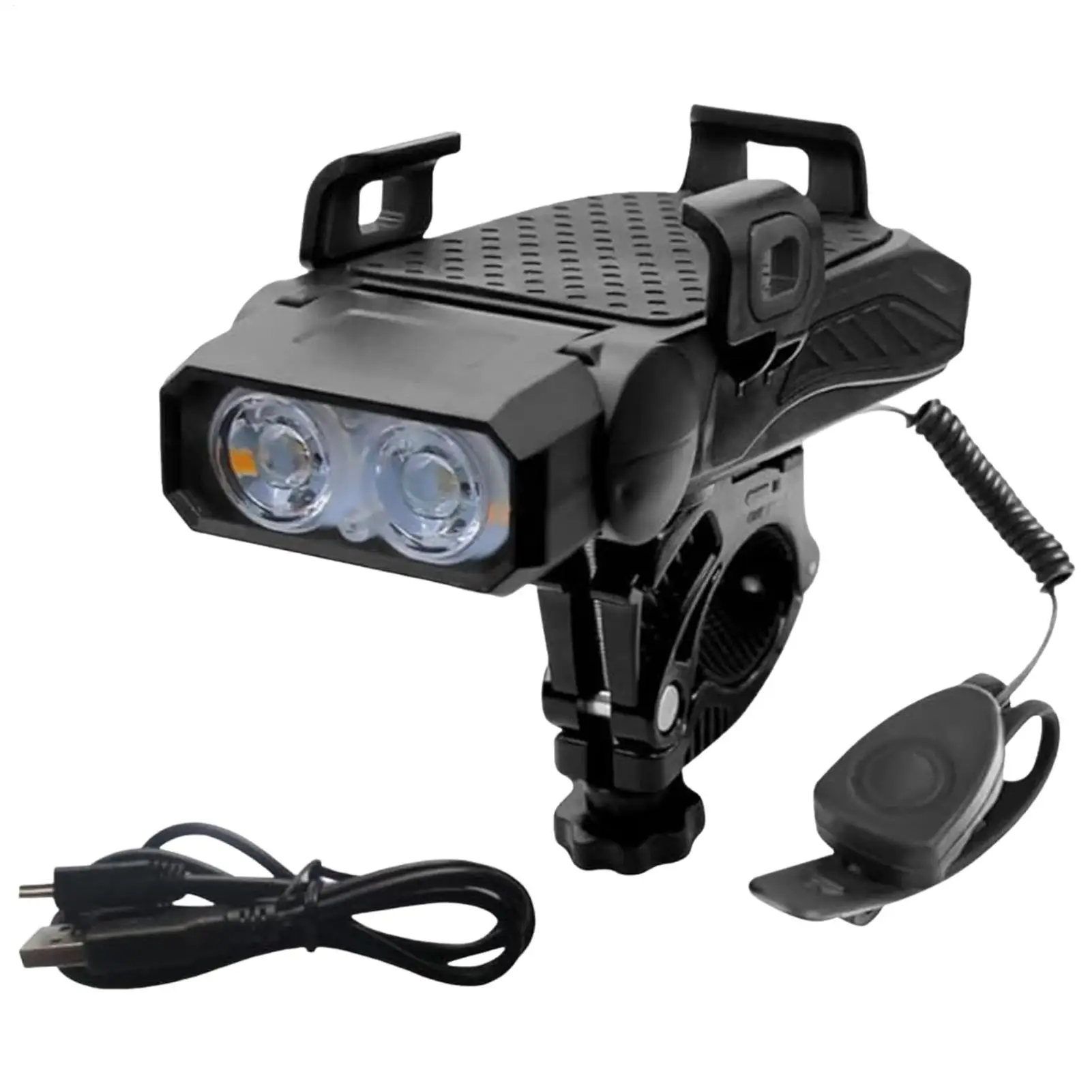 Bike Handlebar Cell Phone Holder Waterproof LED Bike Headlight Phone Mount 360 Degree Adjustable Cycling Front Lamp For Travel
Bike Handlebar Cell Phone Holder Waterproof LED Bike Headlight Phone Mount 360 Degree Adjustable Cycling Front Lamp For Travel