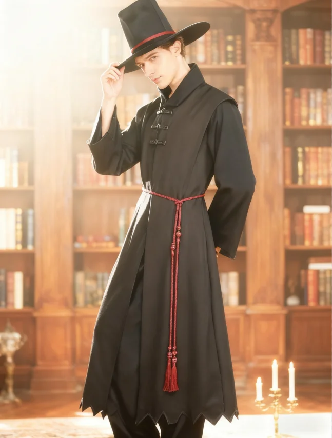 Demon Hunters HUNTR/X Saja Boys' Cosplay Costume Movie Role-playing Cospaly Black Costume and Accessories Complete Set
Demon Hunters HUNTR/X Saja Boys' Cosplay Costume Movie Role-playing Cospaly Black Costume and Accessories Complete Set