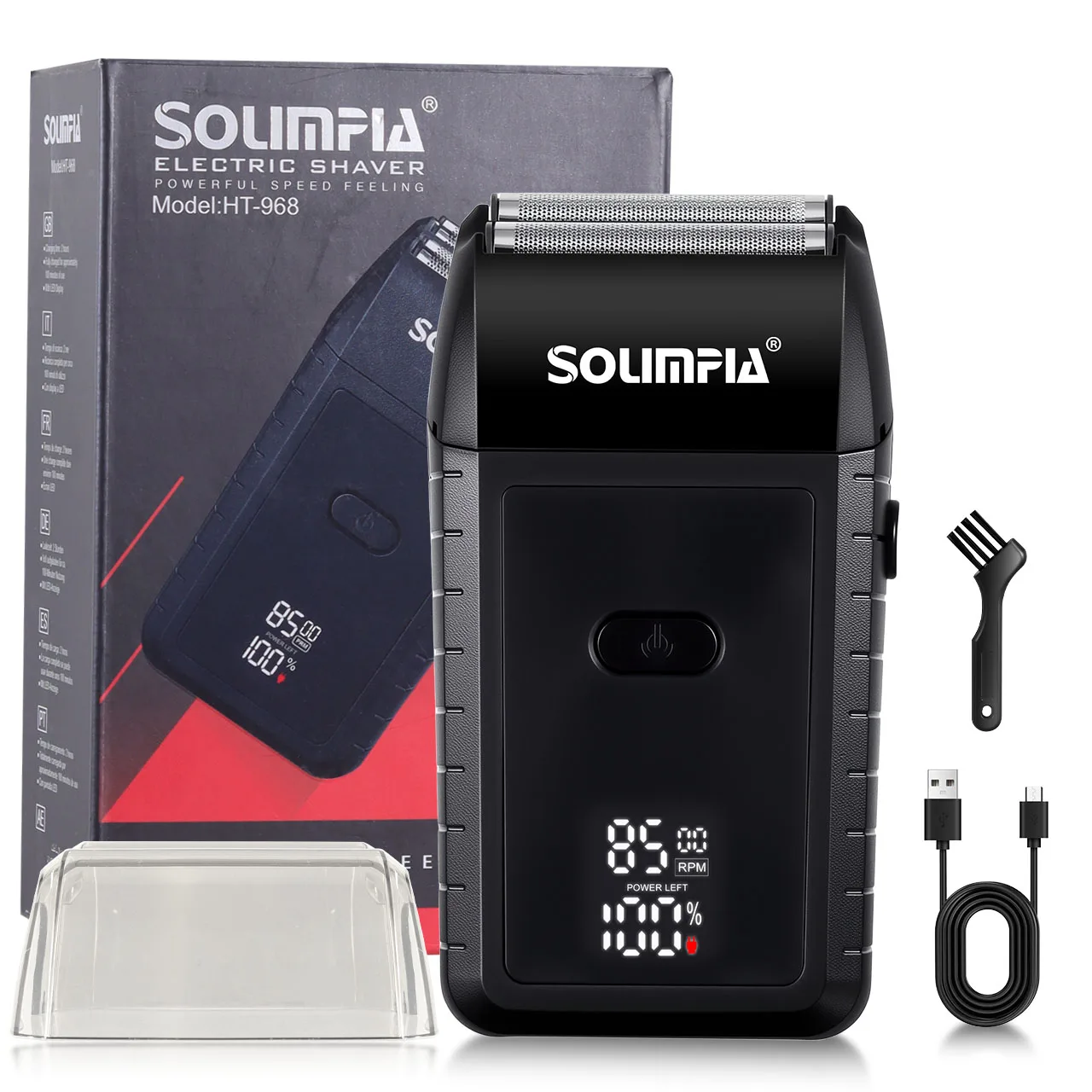 Solimpia Reciprocating Shaving Razor Electric Multi-Function Beard Trimmer Head Hair Clipper Brightening Shaver with Two Speed
Solimpia Reciprocating Shaving Razor Electric Multi-Function Beard Trimmer Head Hair Clipper Brightening Shaver with Two Speed
