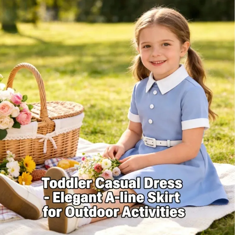 Childrens Dress for Girls Casual Chic Outfit for Parties Girls Dress Short Sleeve 2025 Belt Color Block Vintage Style
Childrens Dress for Girls Casual Chic Outfit for Parties Girls Dress Short Sleeve 2025 Belt Color Block Vintage Style