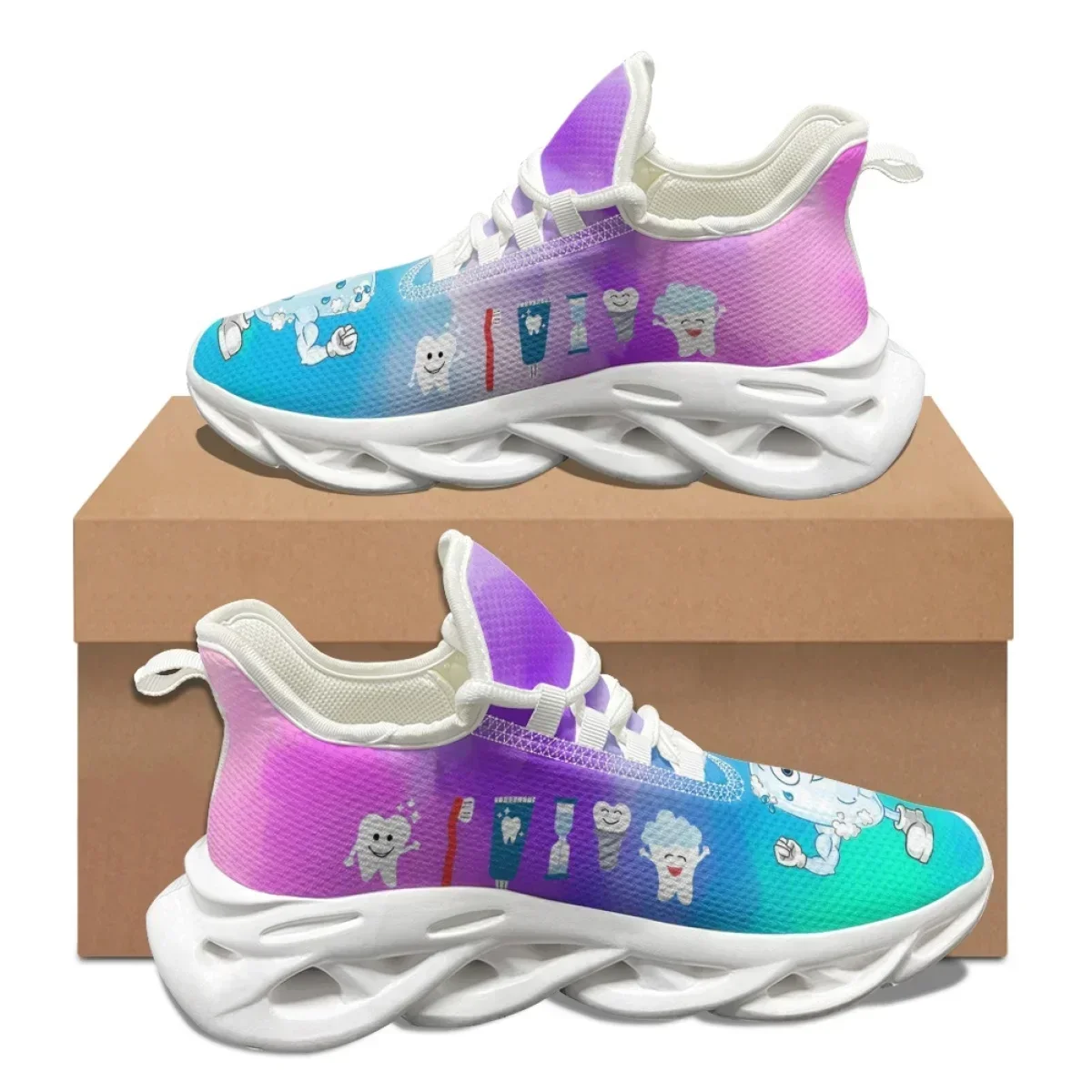 Cartoon Teeth Designer Non-Slip Sneakers Lightweight Wear-Resistant Summer Comfortable Nursing Shoes Dental Lace Up Flats
Cartoon Teeth Designer Non-Slip Sneakers Lightweight Wear-Resistant Summer Comfortable Nursing Shoes Dental Lace Up Flats