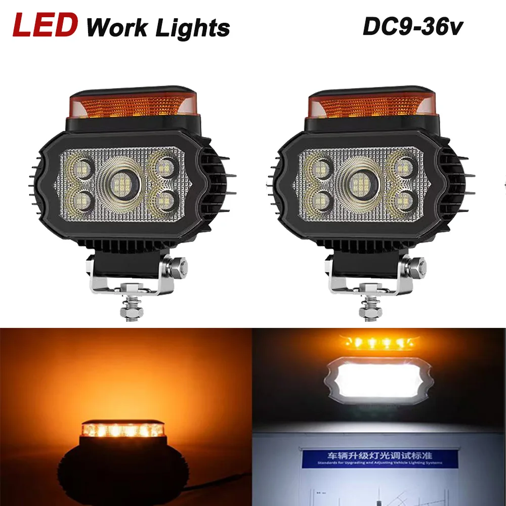 5.5in Rectangle LED Warning Flash Lights 9-36V Truck LED Work Lights Off-Road Vehicle Floodlights SUV 4X4 Headlights White Amber
5.5in Rectangle LED Warning Flash Lights 9-36V Truck LED Work Lights Off-Road Vehicle Floodlights SUV 4X4 Headlights White Amber