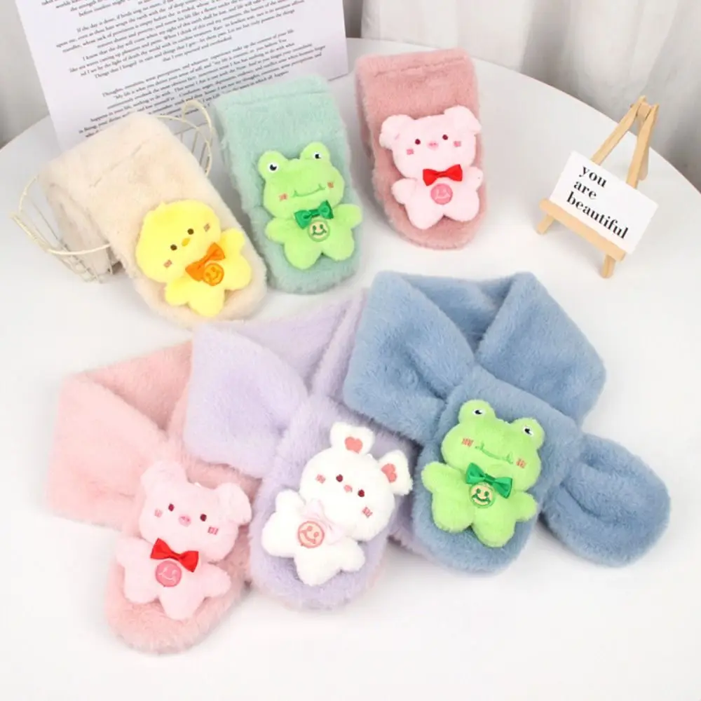 Warm Scarf Cartoon Plush Scarf Cute Fur Plush Solid Color Children's Scarf Thicken Faux Rabbit Cross Neck Warmer Windproof
Warm Scarf Cartoon Plush Scarf Cute Fur Plush Solid Color Children's Scarf Thicken Faux Rabbit Cross Neck Warmer Windproof
