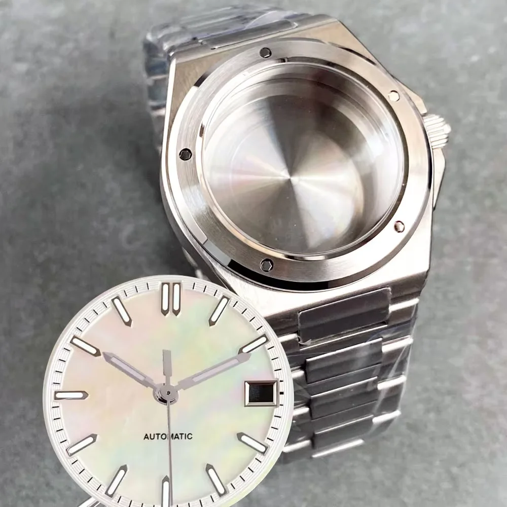 Tandorio 40mm Stainless Steel Silver Watch Case With 29mm Dial Sapphire Glass 20Bar Diver NH35 Watch Case Steel/Rubber Band
Tandorio 40mm Stainless Steel Silver Watch Case With 29mm Dial Sapphire Glass 20Bar Diver NH35 Watch Case Steel/Rubber Band