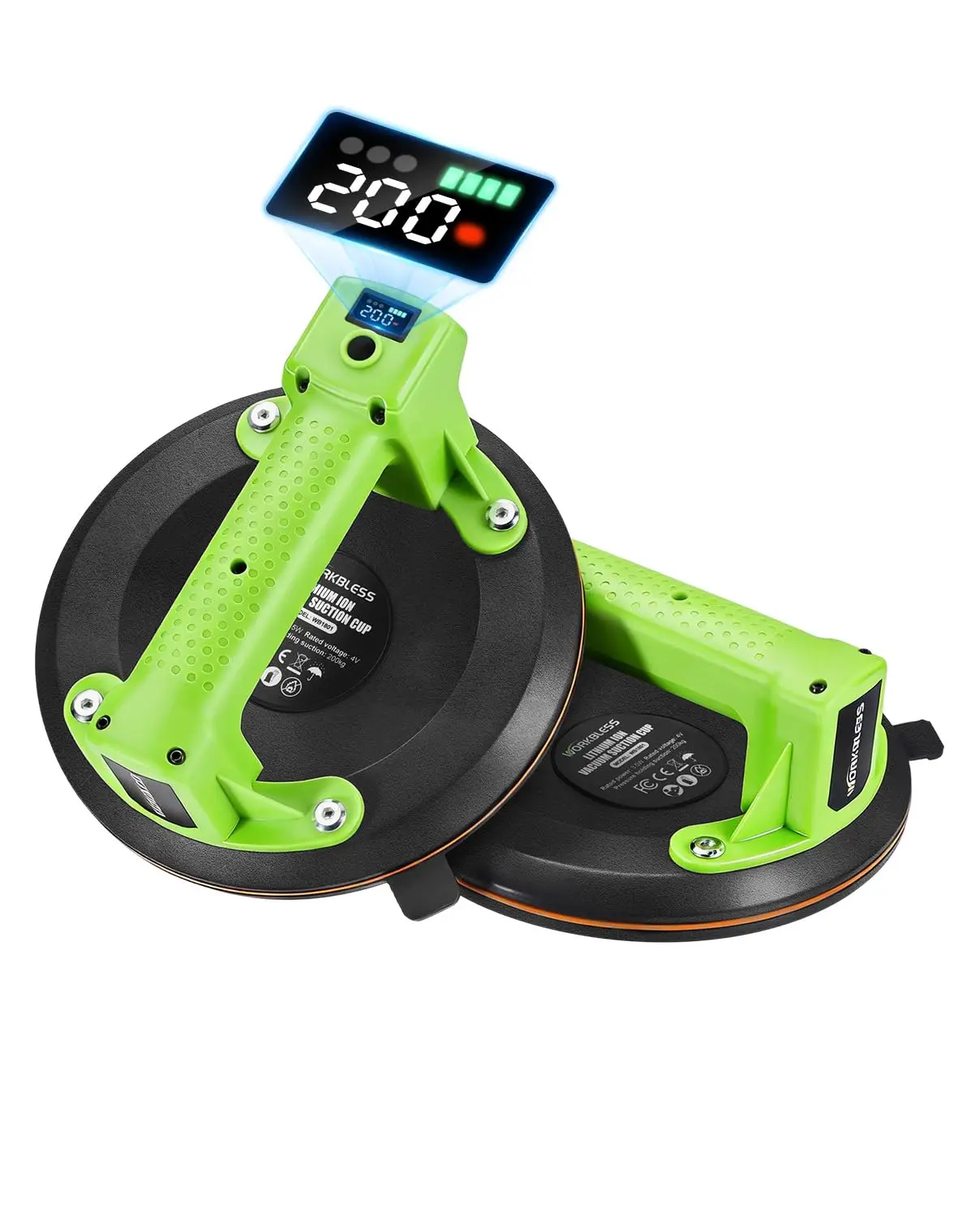 Electric Suction Cups for Glass, 600 lbs Max Load, 8" Tile Lifter with Battery
Electric Suction Cups for Glass, 600 lbs Max Load, 8" Tile Lifter with Battery