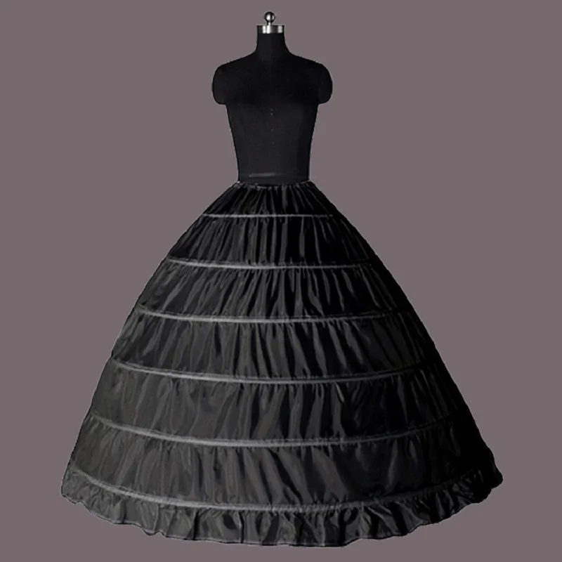 6 Hoop Wedding Dress Underskirt Petticoat Women White Black Ball Gown Fluffy Bride Long Skirt Crinoline For Quinceyears Dress
6 Hoop Wedding Dress Underskirt Petticoat Women White Black Ball Gown Fluffy Bride Long Skirt Crinoline For Quinceyears Dress