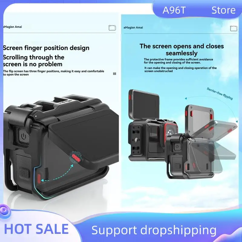 A96T For Insta360 Ace Pro / Ace Plastic Cage Vertical & Horizontal Utility Frame Protective Accessory
A96T For Insta360 Ace Pro / Ace Plastic Cage Vertical & Horizontal Utility Frame Protective Accessory