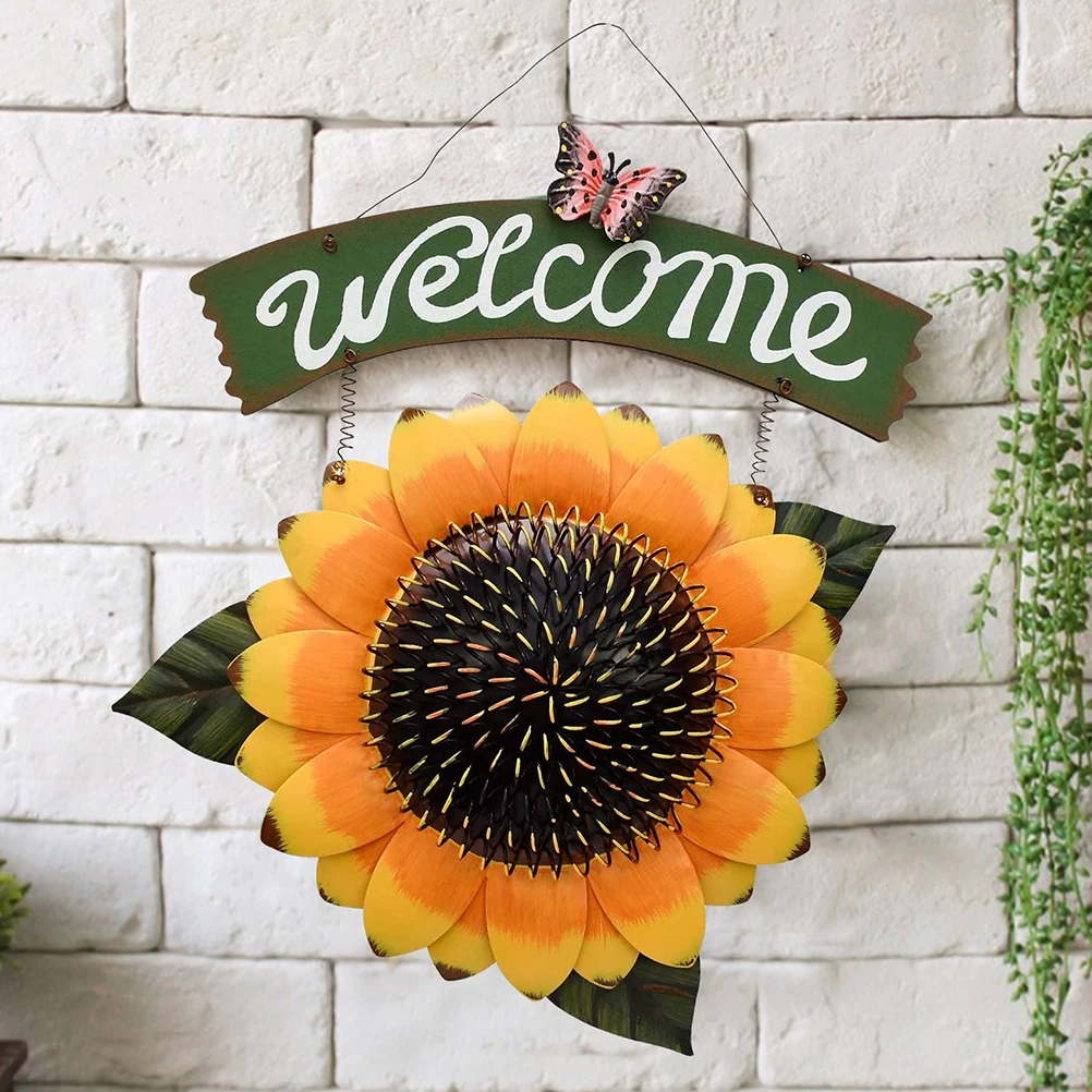 Sunflower Welcome Board Pendant High Class Material Creative Design Wall Hanging nament for Door Window Party Festival Greeting
Sunflower Welcome Board Pendant High Class Material Creative Design Wall Hanging nament for Door Window Party Festival Greeting