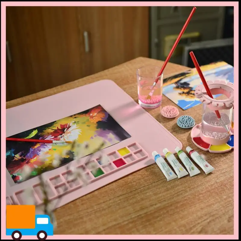 Washable Silicone Craft Graffiti Painting Mat DIY Silicone Painting Scrubbable Pigment Palette Painting Pad Blue 40 X 50Cm
Washable Silicone Craft Graffiti Painting Mat DIY Silicone Painting Scrubbable Pigment Palette Painting Pad Blue 40 X 50Cm