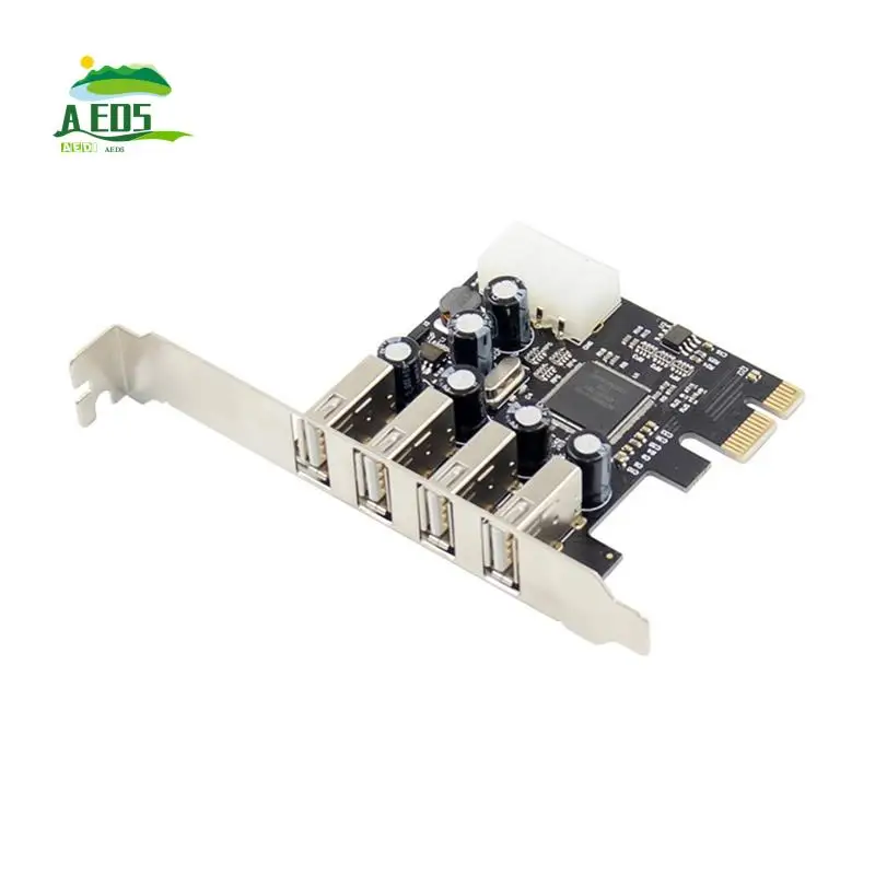 AED5-1Set PCI-E на 4-портовую карту преобразователя USB 2.0 MCS9990 Набор микросхем позволяет USB-разведку с возможностью горячей замены Многопортовое расширение USB Ca
AED5-1Set PCI-E на 4-портовую карту преобразователя USB 2.0 MCS9990 Набор микросхем позволяет USB-разведку с возможностью горячей замены Многопортовое расширение USB Ca