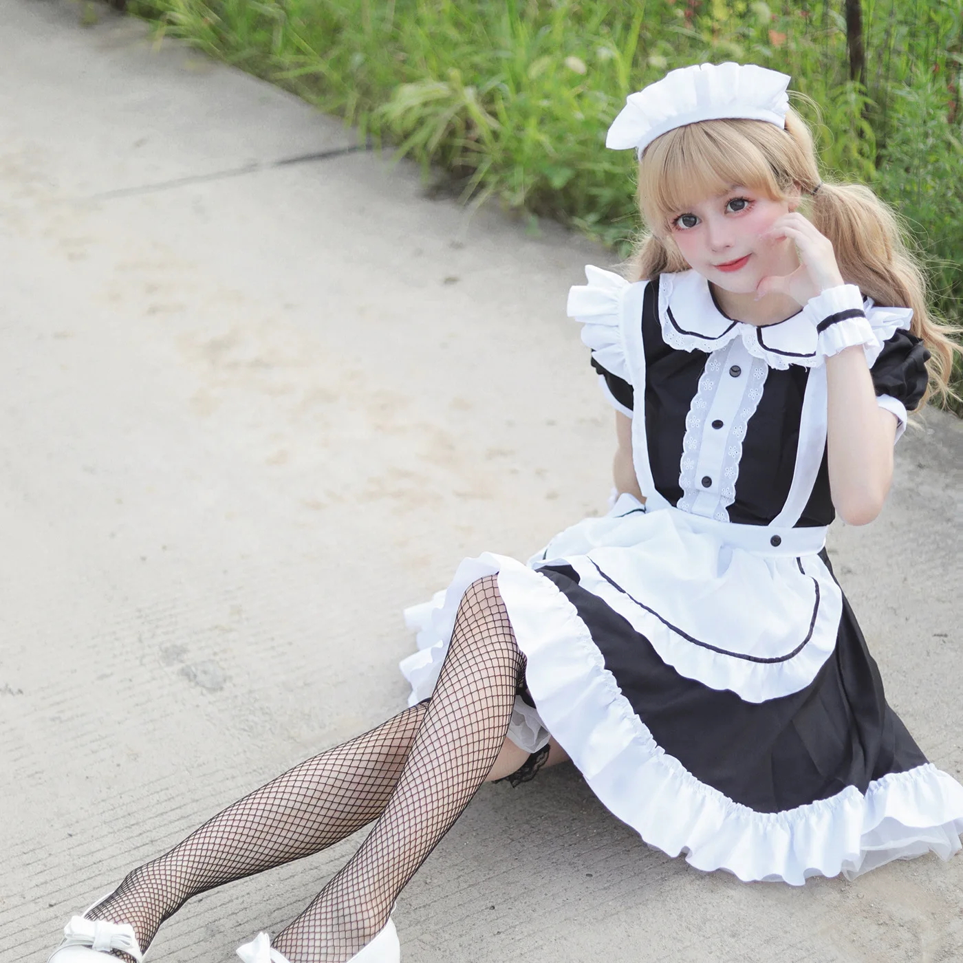 Lolita Wear Women's Japanese Two-Dimensional Cute Maid Costume Uniform Guy Suit Cosplay Clothes
Lolita Wear Women's Japanese Two-Dimensional Cute Maid Costume Uniform Guy Suit Cosplay Clothes