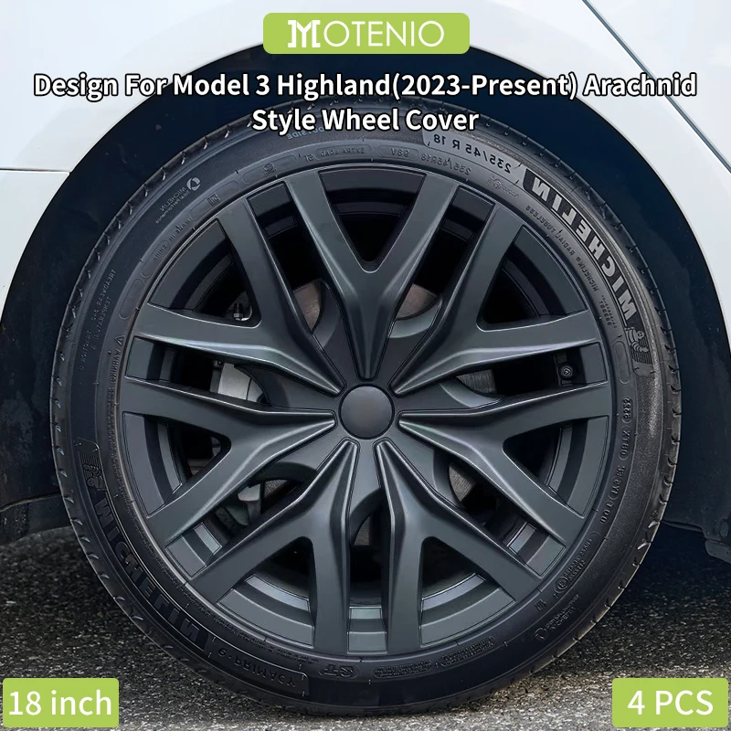 4PCS Matte Black Wheel Cover Design for Tesla Model 3 Highland2023-2026 18 Inch Right&Left Hubcaps Replacement Accessories
4PCS Matte Black Wheel Cover Design for Tesla Model 3 Highland2023-2026 18 Inch Right&Left Hubcaps Replacement Accessories