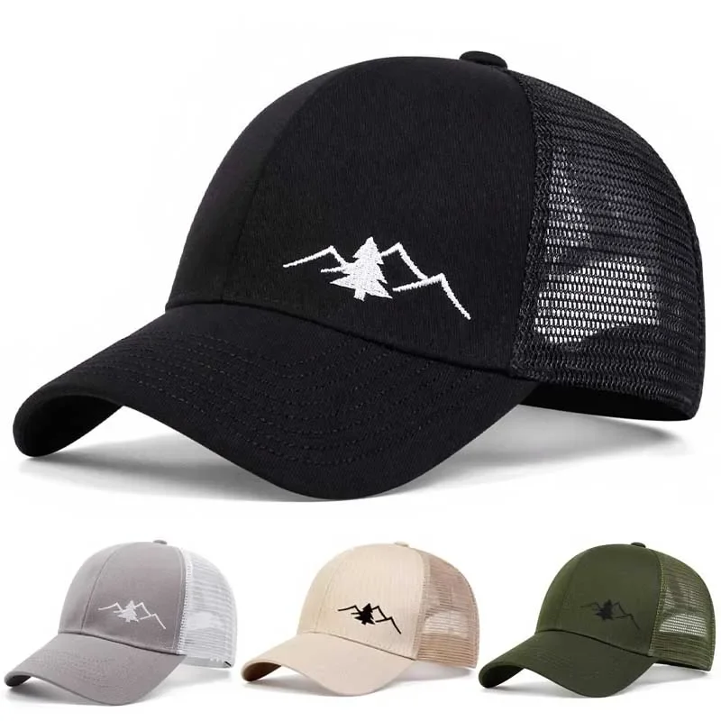 Fashion Mountain Embroidery Baseball Cap Summer Breathable Mesh Caps adjustable Hip Hop Trucker Hats Men Women Outdoor sun Hats
Fashion Mountain Embroidery Baseball Cap Summer Breathable Mesh Caps adjustable Hip Hop Trucker Hats Men Women Outdoor sun Hats