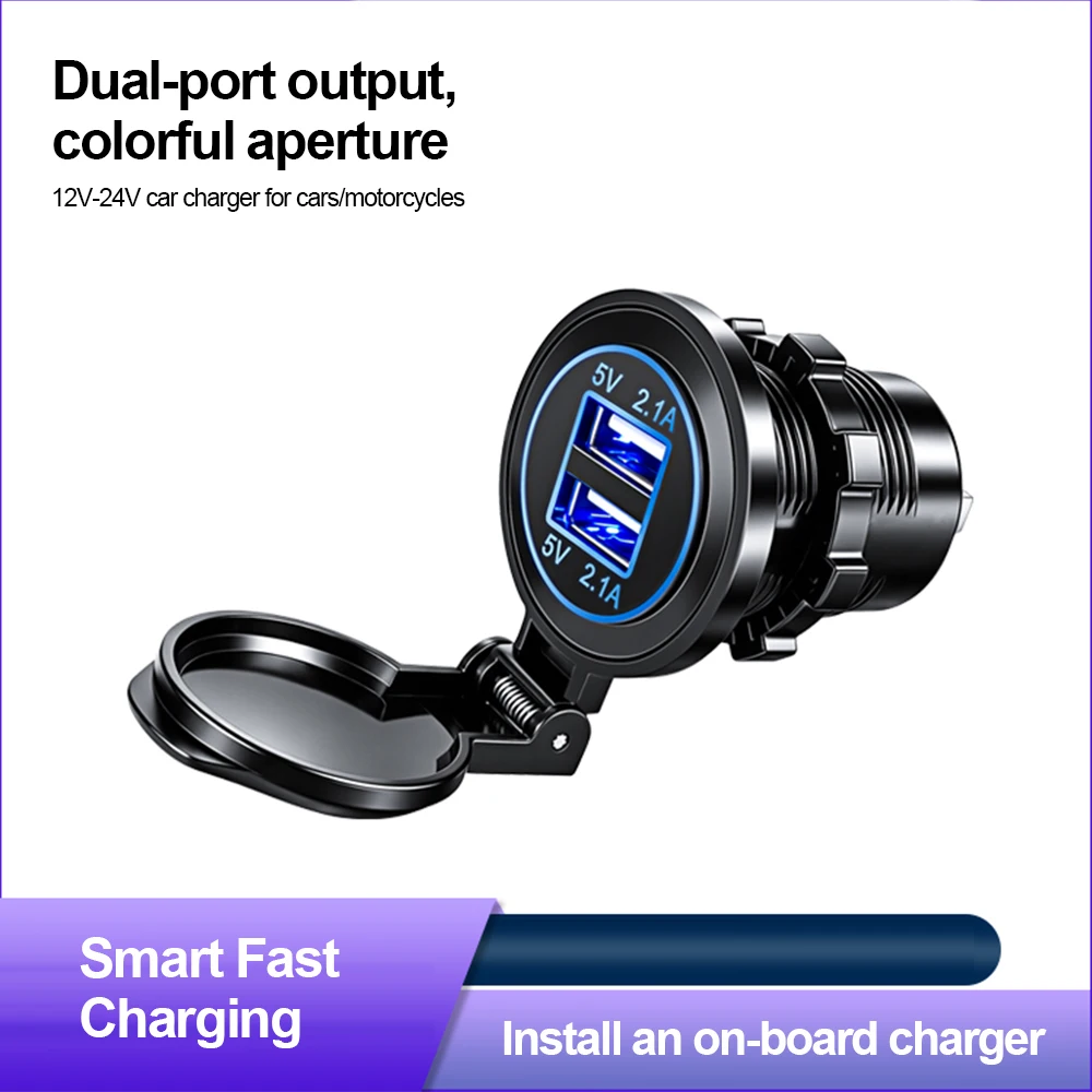 Dual USB Car Charger PD QC3.0 USB Charger Socket With Digital Voltmeter 12V/24V waterproof for Motorcycle Car Boat Truck
Dual USB Car Charger PD QC3.0 USB Charger Socket With Digital Voltmeter 12V/24V waterproof for Motorcycle Car Boat Truck