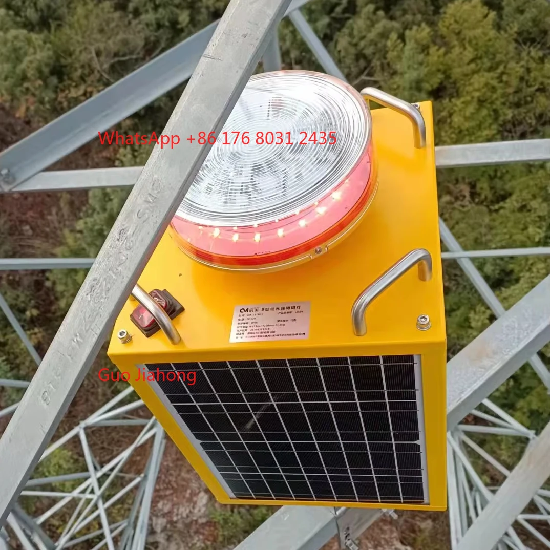 Solar Powered Aviation Obstruction Light Low Intensity ICAO Type a With Photocell
Solar Powered Aviation Obstruction Light Low Intensity ICAO Type a With Photocell