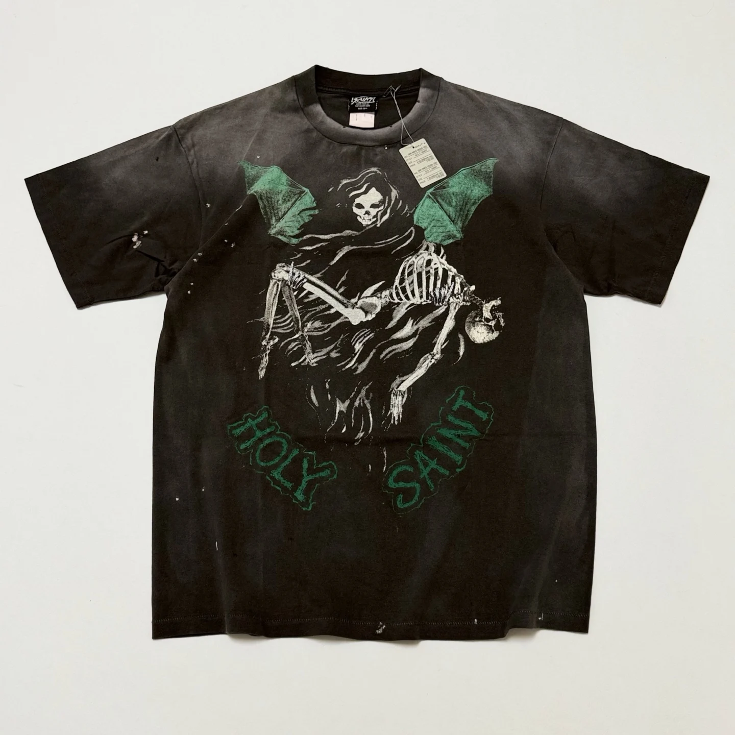 Washed SAINT Devil and Angel Make Old T Shirt Men Women Oversize Tee Tops T-Shirt
Washed SAINT Devil and Angel Make Old T Shirt Men Women Oversize Tee Tops T-Shirt
