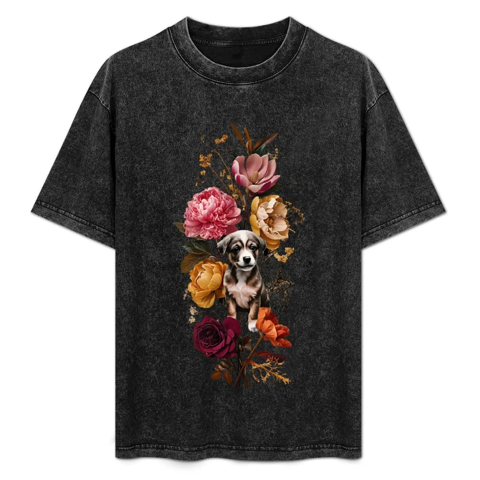 Vibrant Botanical Arrangement With Playful Dog T-Shirt UV Sun Protection Tee Shirt
Vibrant Botanical Arrangement With Playful Dog T-Shirt UV Sun Protection Tee Shirt