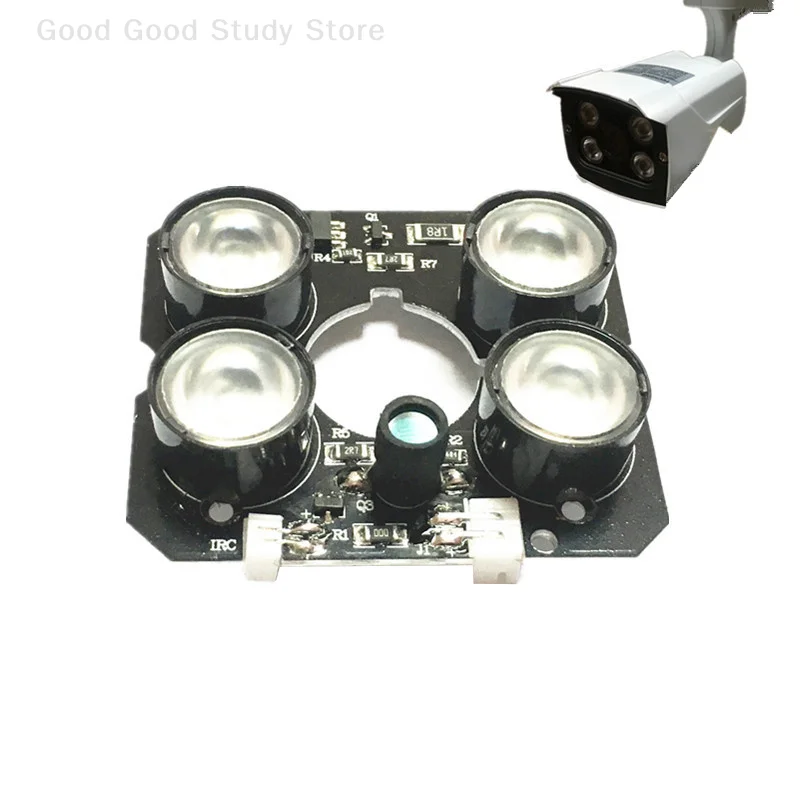 4 LED Array Infrared 90 Degrees Bulbs 850nm IR Board Illuminator 4x IR LED Board For CCTV Camera Night Vision
4 LED Array Infrared 90 Degrees Bulbs 850nm IR Board Illuminator 4x IR LED Board For CCTV Camera Night Vision