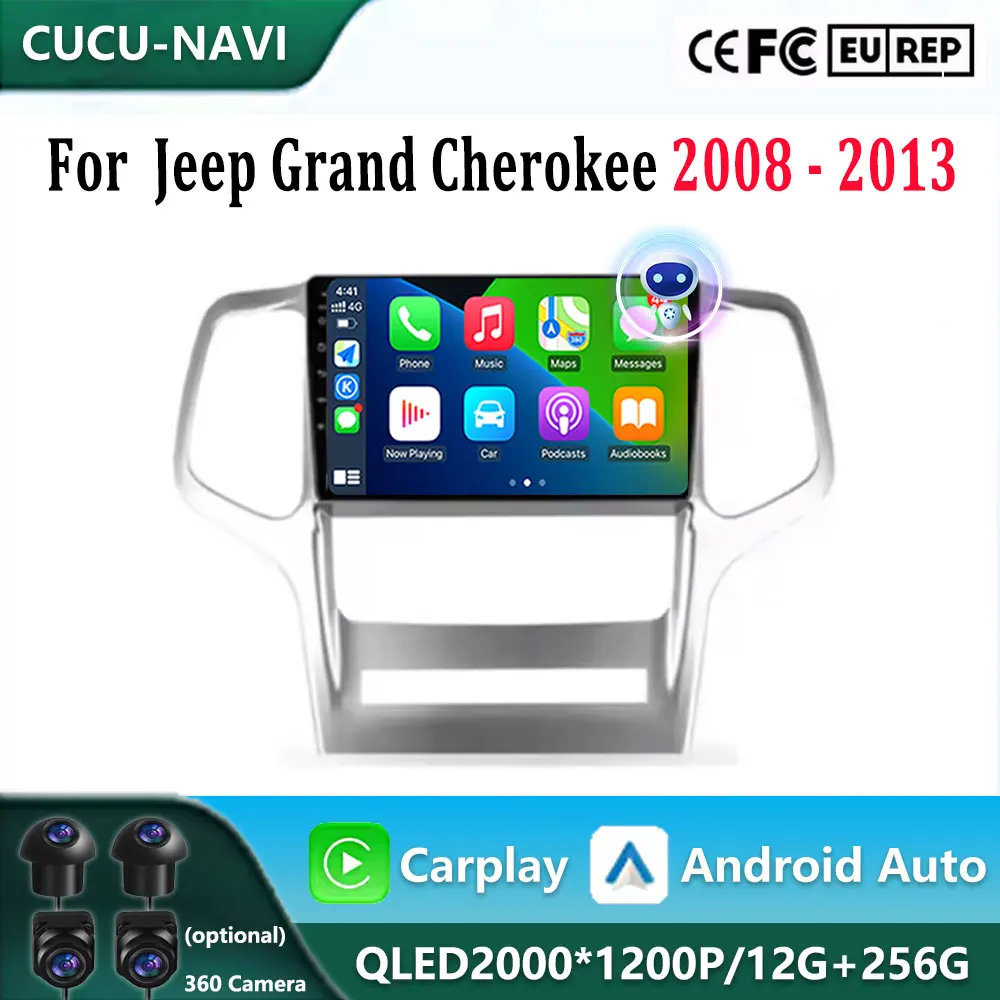Android OS for Jeep Grand Cherokee 2008 - 2013 GPS Navi Bluetooth Car Radio Video Multimedia Player WiFi Carplay 4G DSP Stereo
Android OS for Jeep Grand Cherokee 2008 - 2013 GPS Navi Bluetooth Car Radio Video Multimedia Player WiFi Carplay 4G DSP Stereo