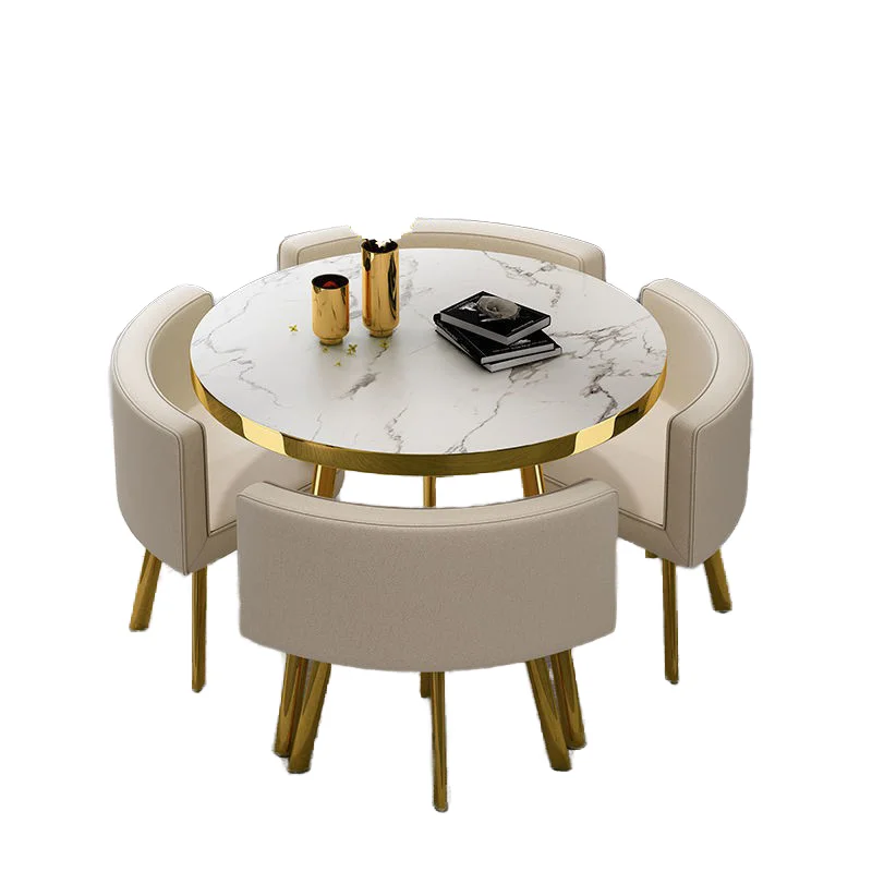 #Modern Light Luxury Dining Table Set Marble Top Stainless Steel Legs Good Quality Home Furniture
#Modern Light Luxury Dining Table Set Marble Top Stainless Steel Legs Good Quality Home Furniture