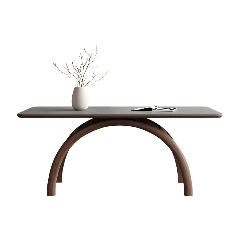 Italian rock slab dining table, light luxury high-end, modern simple solid wood dining table
Italian rock slab dining table, light luxury high-end, modern simple solid wood dining table