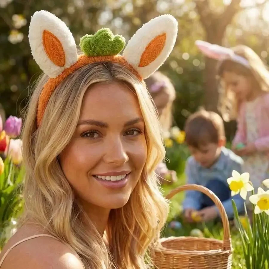 Easter Bunny Ears Headband For Women 3D Animal Hair Accessory Non Slip Festive Headwear
Easter Bunny Ears Headband For Women 3D Animal Hair Accessory Non Slip Festive Headwear