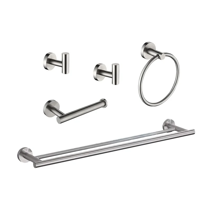 5-Piece Wall-Mounted Bathroom Towel Rack Set
5-Piece Wall-Mounted Bathroom Towel Rack Set