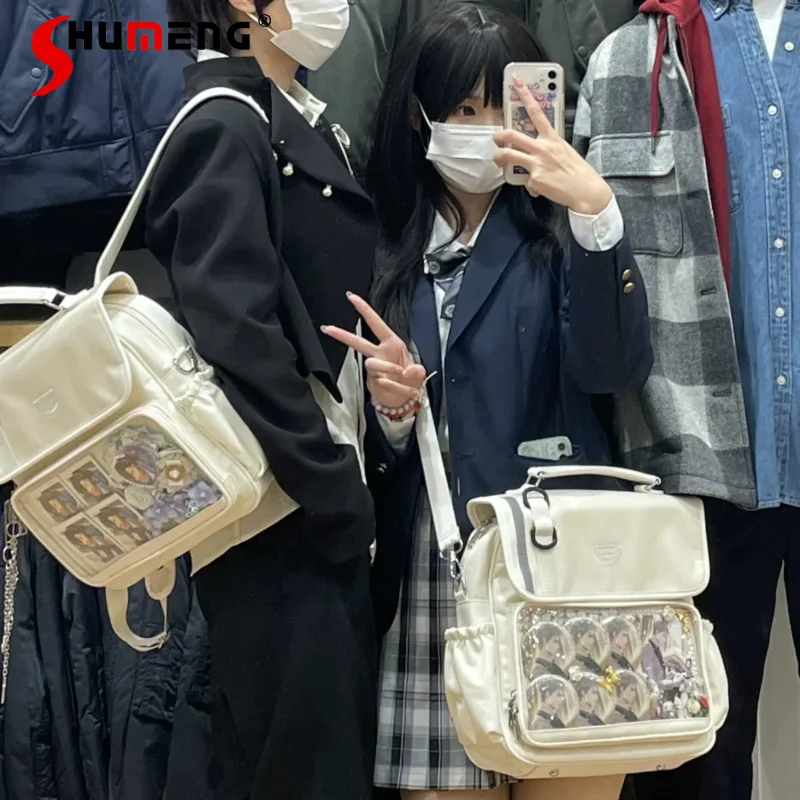 College Style Ita Bag Multi-purpose Backpack Single Shoulder Crossbody Bag Large Capacity Commuter Shopping Bags Handbag Girls
College Style Ita Bag Multi-purpose Backpack Single Shoulder Crossbody Bag Large Capacity Commuter Shopping Bags Handbag Girls