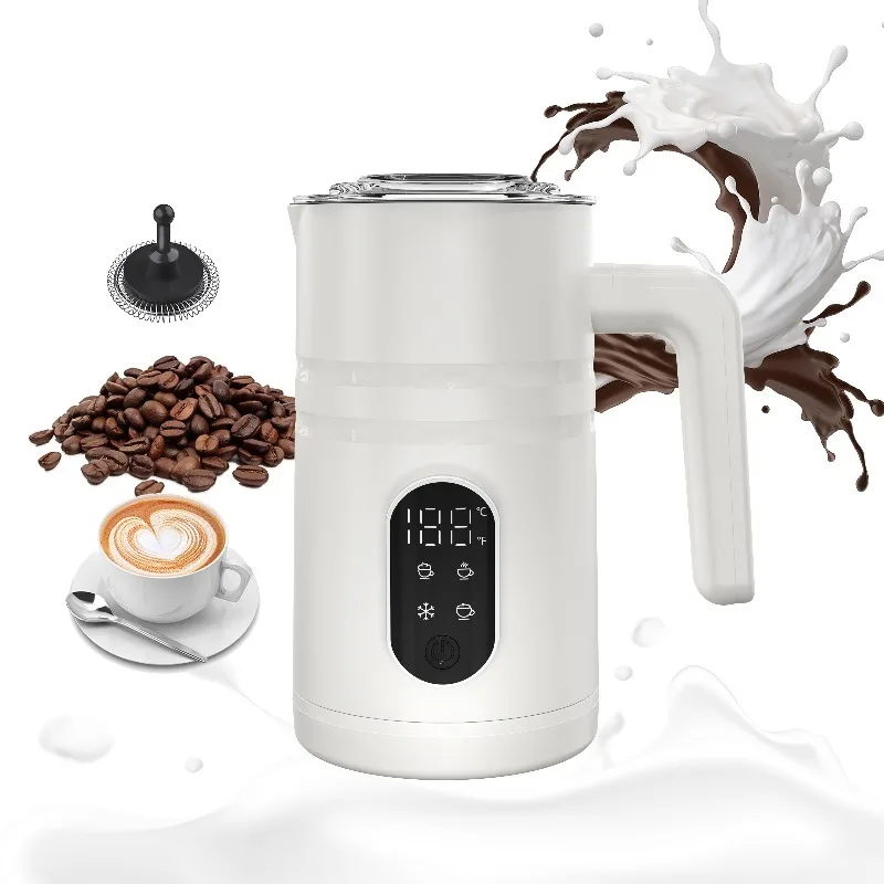 5-in-1 Electric Milk Frother & Steamer with Temp Display: Auto Warm/Cold Foam Maker for Coffee, Latte, Cappuccino, Hot Chocolate
5-in-1 Electric Milk Frother & Steamer with Temp Display: Auto Warm/Cold Foam Maker for Coffee, Latte, Cappuccino, Hot Chocolate