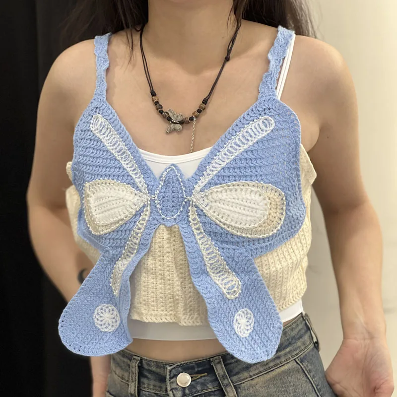 Boring Honey Bead Embroidery Crop Top Butterfly Summer Clothes For Women Chic Hollow Out Crochet Fashion Women Blouses
Boring Honey Bead Embroidery Crop Top Butterfly Summer Clothes For Women Chic Hollow Out Crochet Fashion Women Blouses