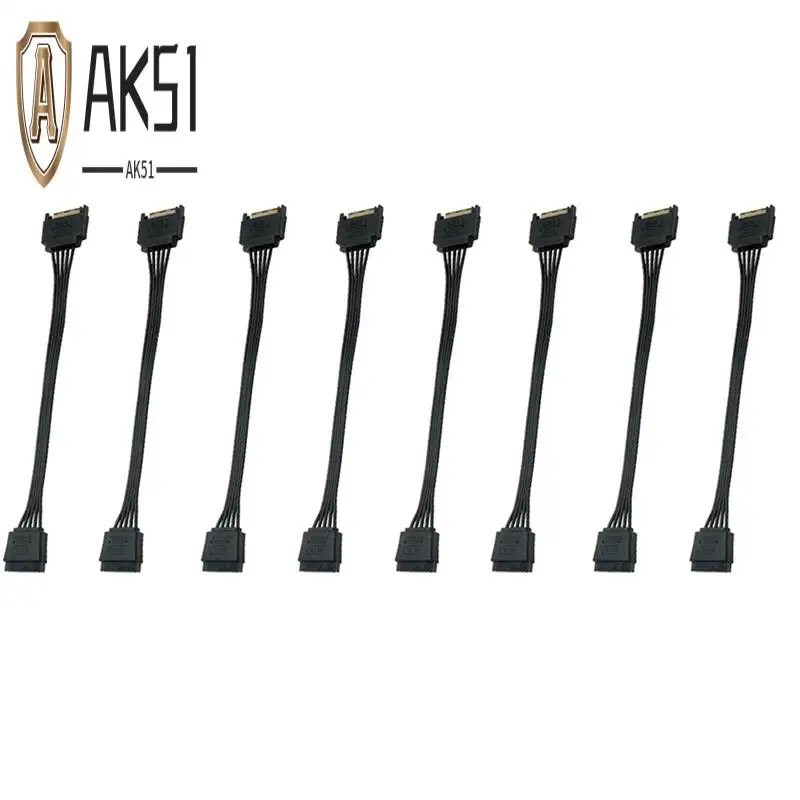 AK51-5-Wire SATA 15Pin Male To Female Power Extension Cable HDD SSD Supply For PC HDD SSD 18AWG
AK51-5-Wire SATA 15Pin Male To Female Power Extension Cable HDD SSD Supply For PC HDD SSD 18AWG