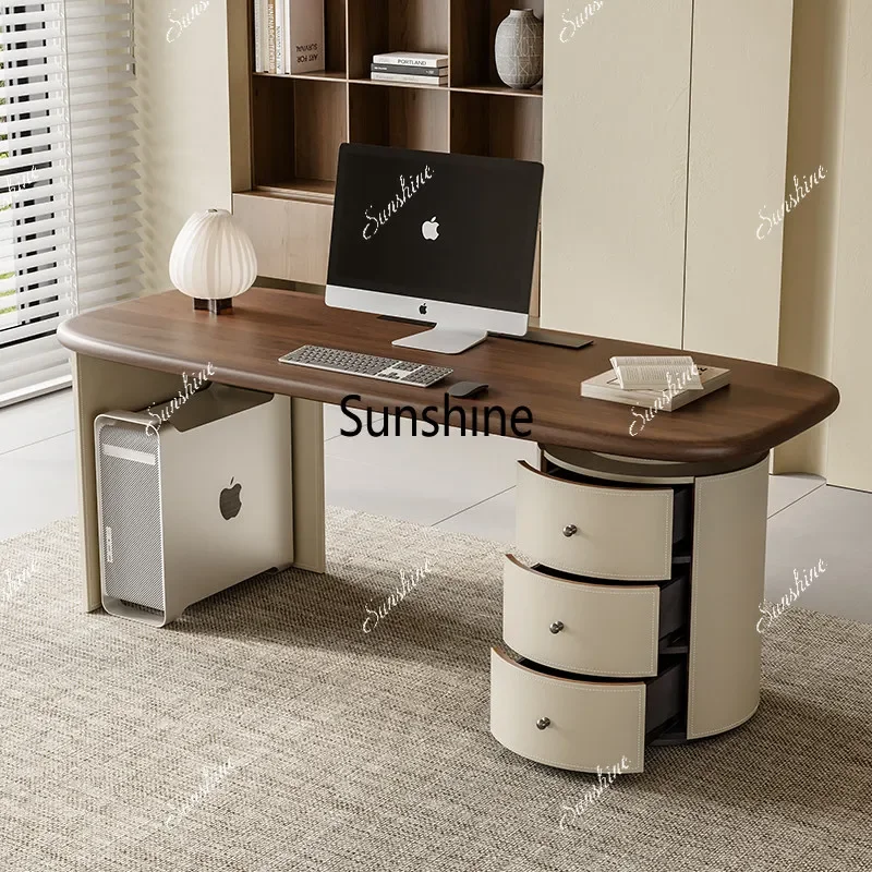 YModern minimalist desk design home high-end saddle leather writing desk light luxury
YModern minimalist desk design home high-end saddle leather writing desk light luxury