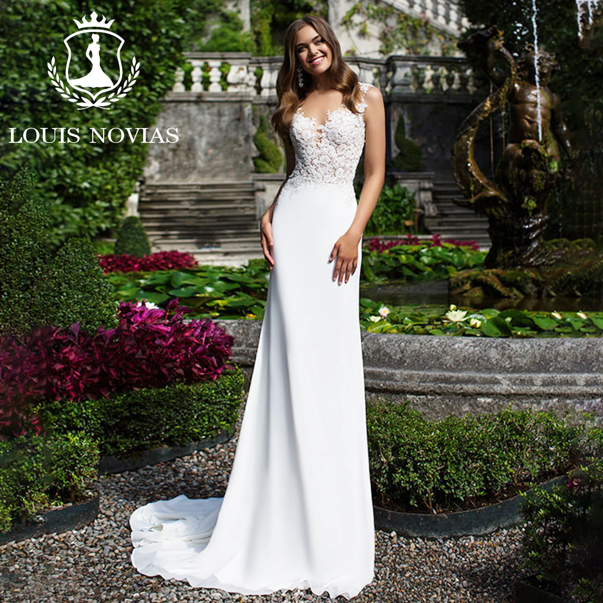 LOUIS NOVIAS 2 IN 1 Mermaid Wedding Dresses Sweetheart Illusion Appliques Real Show Detachable Train Trumpet Wedding Gown
LOUIS NOVIAS 2 IN 1 Mermaid Wedding Dresses Sweetheart Illusion Appliques Real Show Detachable Train Trumpet Wedding Gown