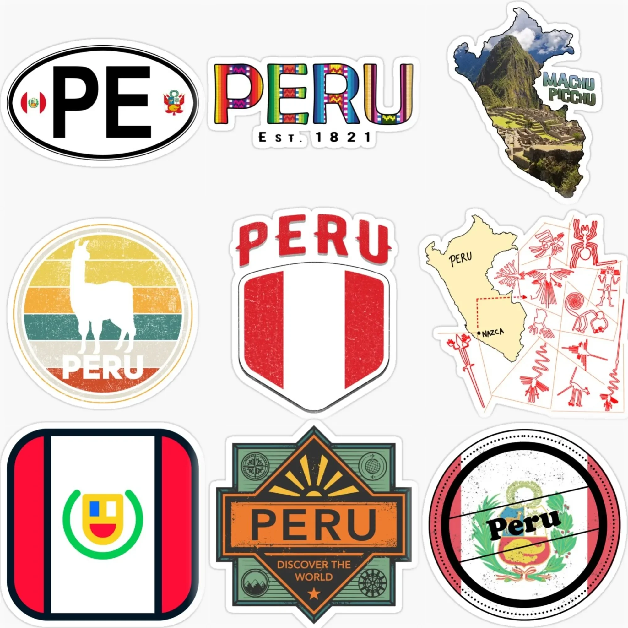 PE Peru Flag Map Emblem Alpaca Personalized PVC Car Stickers for Van Bicycle Motorcycle Helmet Wall Decal Accessories
PE Peru Flag Map Emblem Alpaca Personalized PVC Car Stickers for Van Bicycle Motorcycle Helmet Wall Decal Accessories