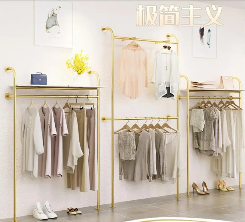 Clothes store display rack clothes hanger wall hanging type clothes store special double layer display clothes hanger
Clothes store display rack clothes hanger wall hanging type clothes store special double layer display clothes hanger