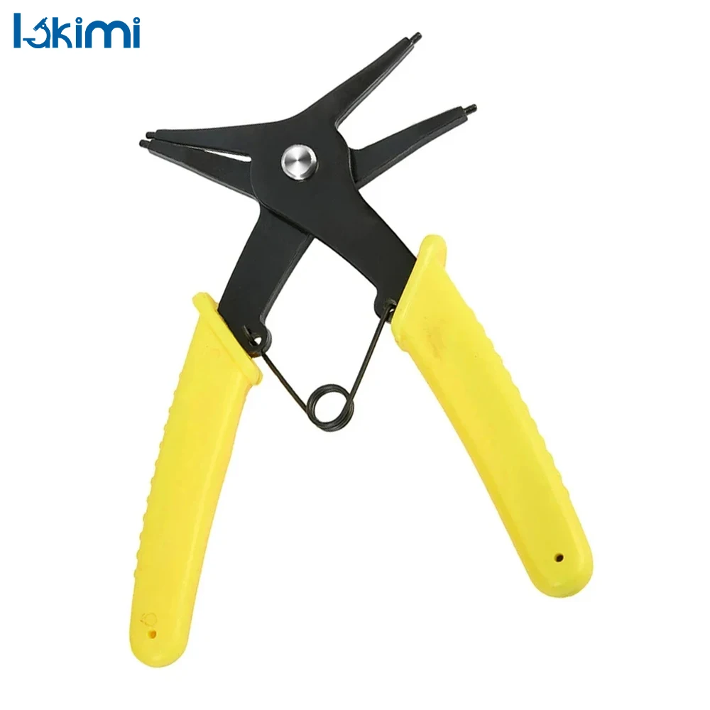 Dual Purpose 2-in-1 Circlip Pliers - Internal and External Retaining Ring Removal Tool with Large Spring Design LK-AA106
Dual Purpose 2-in-1 Circlip Pliers - Internal and External Retaining Ring Removal Tool with Large Spring Design LK-AA106