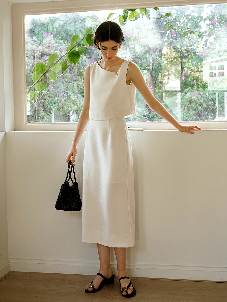 OLrain Summer 2025 Woman Linen Outfit Elegant Lady 2 Piece Skirt Sets Sleeveless Crop Top Midi Skirt Female Clothing O57XE96302
OLrain Summer 2025 Woman Linen Outfit Elegant Lady 2 Piece Skirt Sets Sleeveless Crop Top Midi Skirt Female Clothing O57XE96302