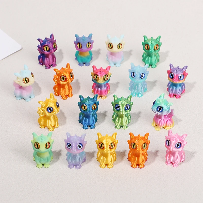 10pcs Plastic Gradient Color 3D Printing Dragon Baby Cartoon Model Kids Birthday Party Gift Festival Mini Home Desktop Decor
10pcs Plastic Gradient Color 3D Printing Dragon Baby Cartoon Model Kids Birthday Party Gift Festival Mini Home Desktop Decor