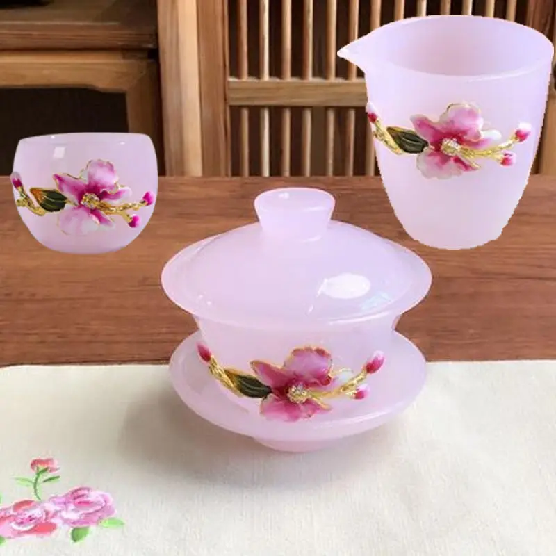 Chinese Pastoral Tea Cup Coloured Glaze Kung Fu Tea Set Blue Pink Jade Tea Cup Luxury Inlaid Flowers Tea Maker Tea Dispenser
Chinese Pastoral Tea Cup Coloured Glaze Kung Fu Tea Set Blue Pink Jade Tea Cup Luxury Inlaid Flowers Tea Maker Tea Dispenser