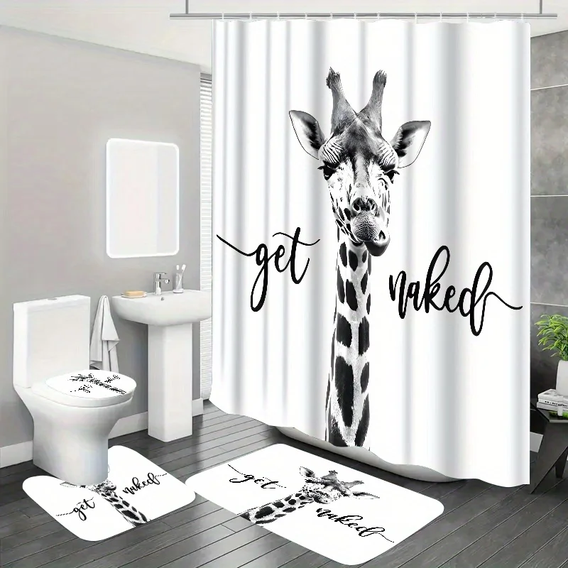 Получите набор для ванной комнаты Naked Giraffe: занавеска для душа, коврик, полотенце, чехол для унитаза — водонепроницаемый декор из 4 предметов для веселой ванны
Получите набор для ванной комнаты Naked Giraffe: занавеска для душа, коврик, полотенце, чехол для унитаза — водонепроницаемый декор из 4 предметов для веселой ванны