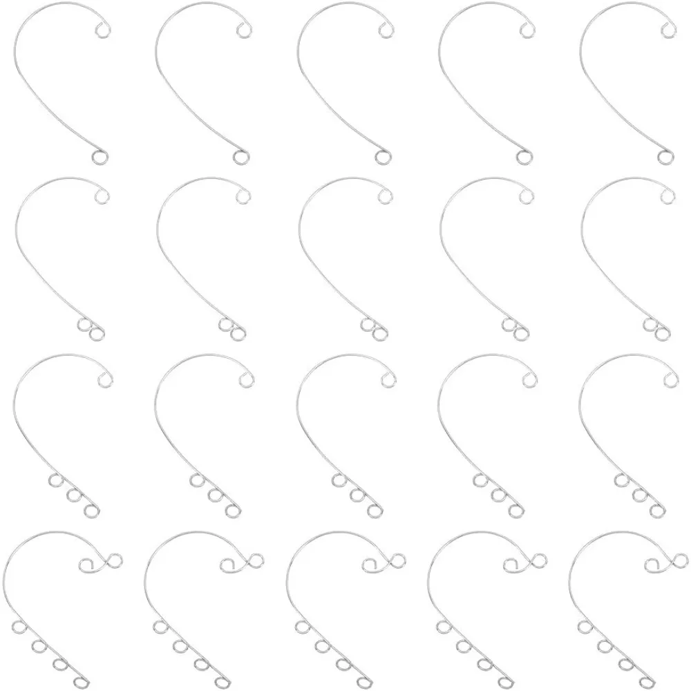 120Pcs 4 Style DIY Ear Cuff 316 Stainless Steel Ear Wrap Earrings 2~6 Loop DIY Earring for Non-Pierced Ears 55~59mm making kit
120Pcs 4 Style DIY Ear Cuff 316 Stainless Steel Ear Wrap Earrings 2~6 Loop DIY Earring for Non-Pierced Ears 55~59mm making kit