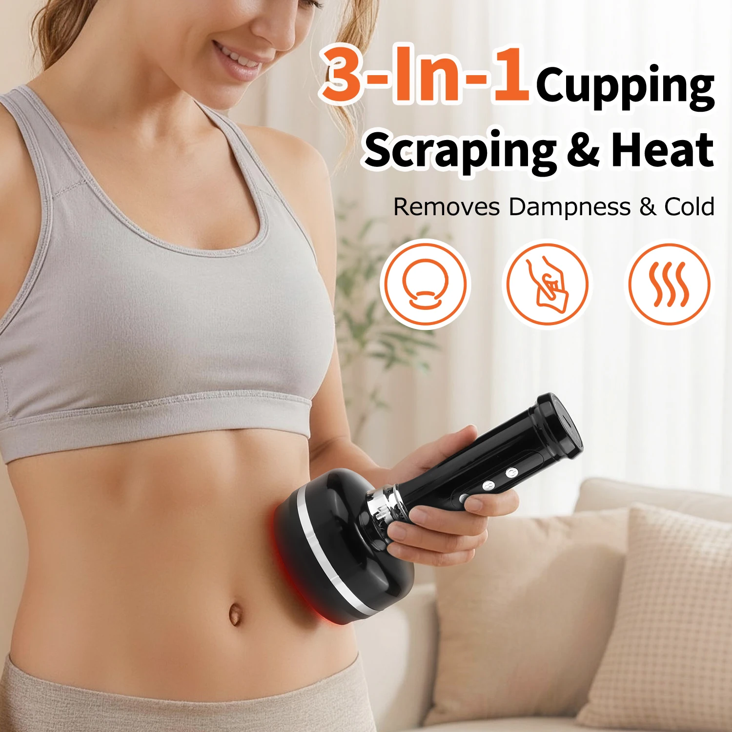 Rechargeable Electric Cupping Massager Adjustable 30 Suction Levels Body Scraping Massager for Detox & Moisture Removal
Rechargeable Electric Cupping Massager Adjustable 30 Suction Levels Body Scraping Massager for Detox & Moisture Removal