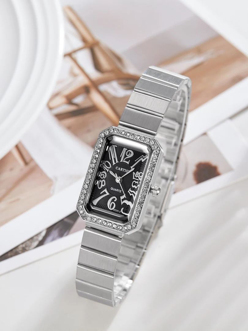 Rectangle Watch Women Quartz Wristwatch Minimalist Dial Brand New Clock Fashion Diamond Rhinestone Square Classic Retro Reloj
Rectangle Watch Women Quartz Wristwatch Minimalist Dial Brand New Clock Fashion Diamond Rhinestone Square Classic Retro Reloj