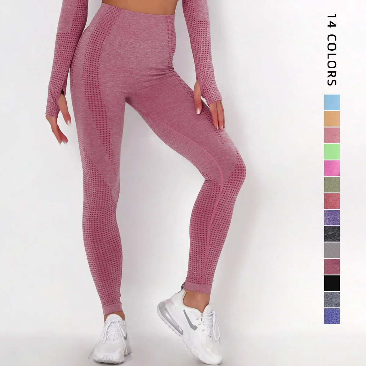 High Waist Fitness Women Sportswear Seamless Leggings Elastic Solid Color Push Up Yoga Leggings Gym Jogging Slim Pants Female
High Waist Fitness Women Sportswear Seamless Leggings Elastic Solid Color Push Up Yoga Leggings Gym Jogging Slim Pants Female