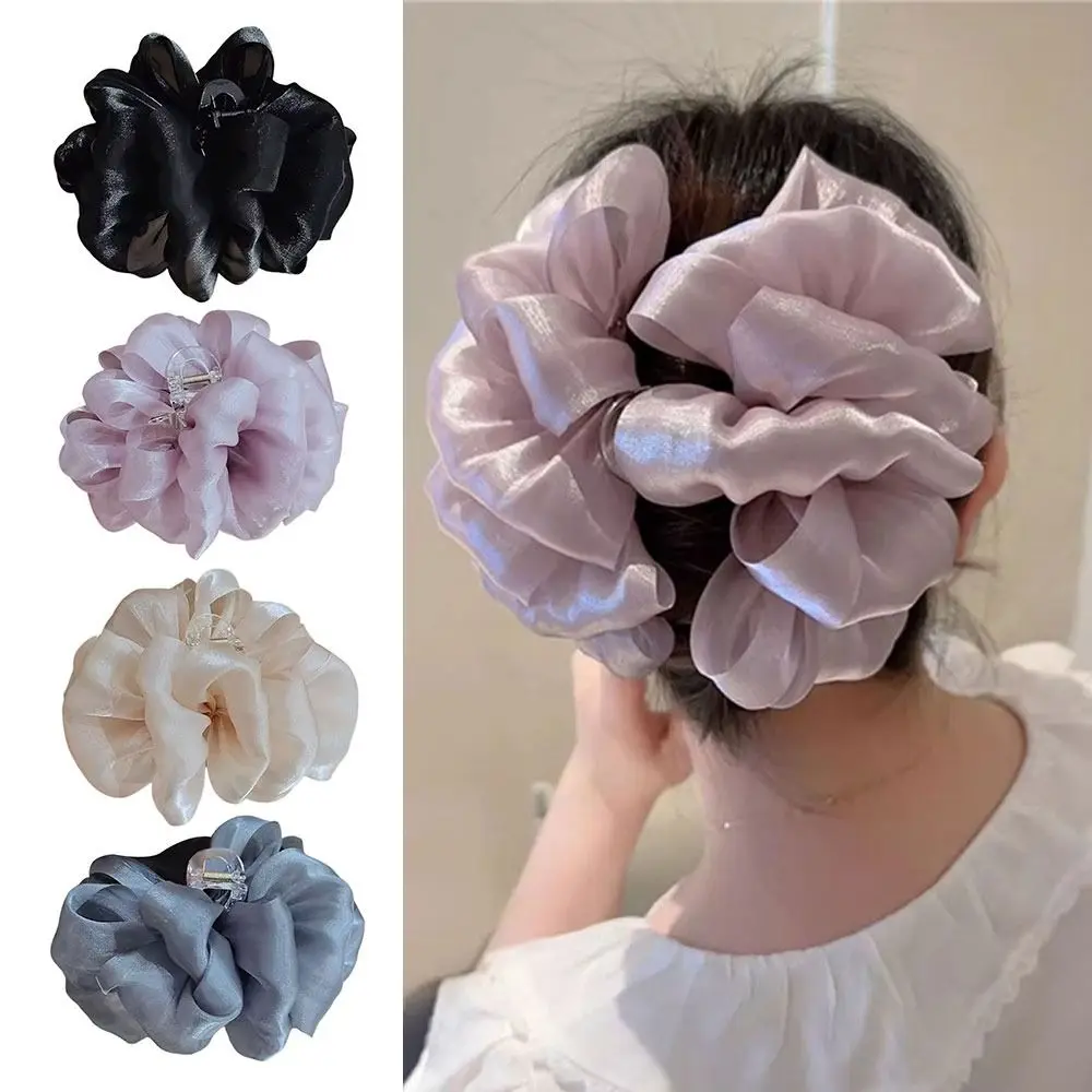 Hair Accessories Elegant Silk Bubble Shark Clamp Large Size Professional Back of Head Bun Hairgrips For Female Girl Lady Women
Hair Accessories Elegant Silk Bubble Shark Clamp Large Size Professional Back of Head Bun Hairgrips For Female Girl Lady Women